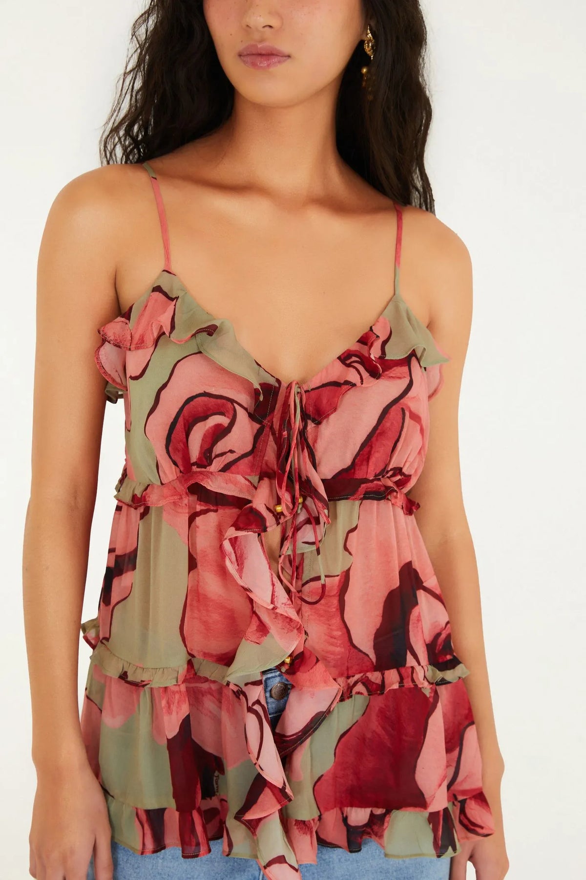 Blusa Estampada Rosas FemmeBelle