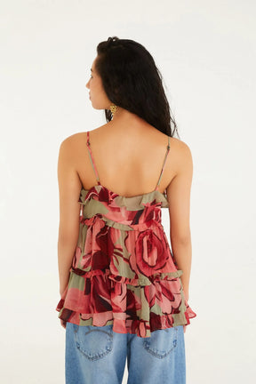 Blusa Estampada Rosas FemmeBelle