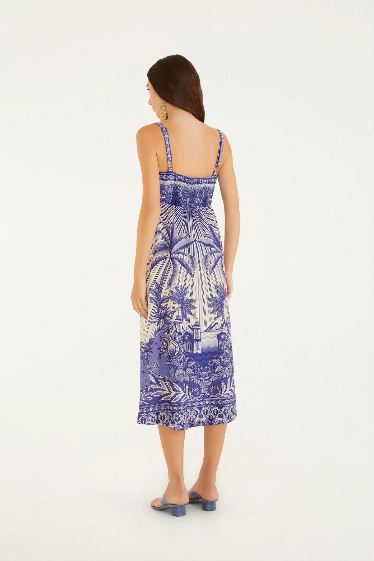 Vestido Midi Estampado Afeto FemmeBelle