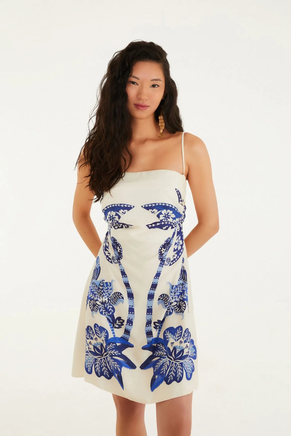Vestido Curto Estampado Coqueiro FemmeBelle