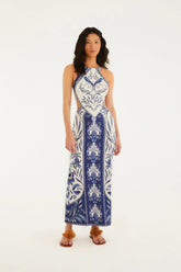 Vestido Midi Estampado Nina FemmeBelle