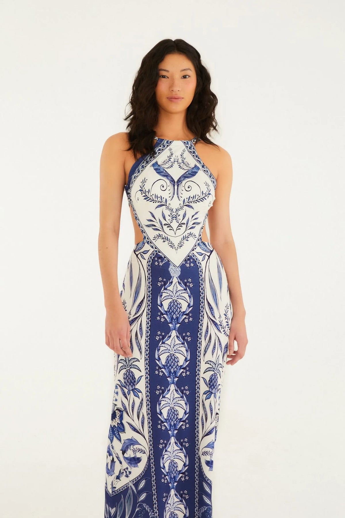 Vestido Midi Estampado Nina FemmeBelle