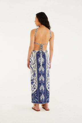 Vestido Midi Estampado Nina FemmeBelle