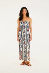 Vestido Midi Estampado Lenço FemmeBelle