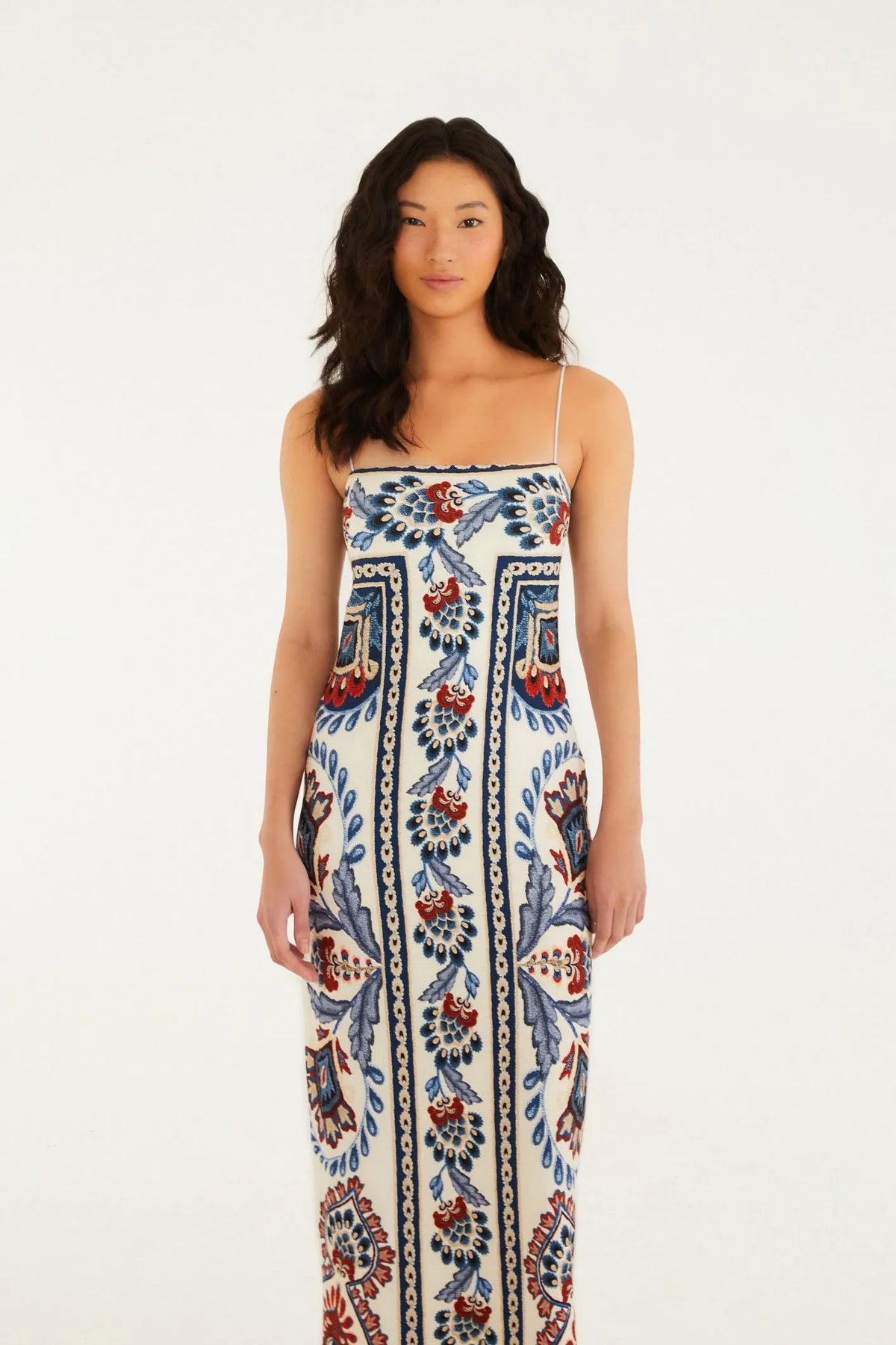 Vestido Midi Estampado Lenço FemmeBelle
