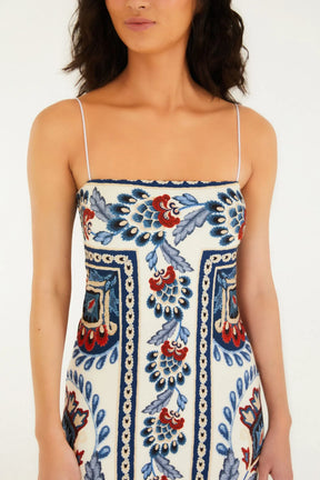 Vestido Midi Estampado Lenço FemmeBelle