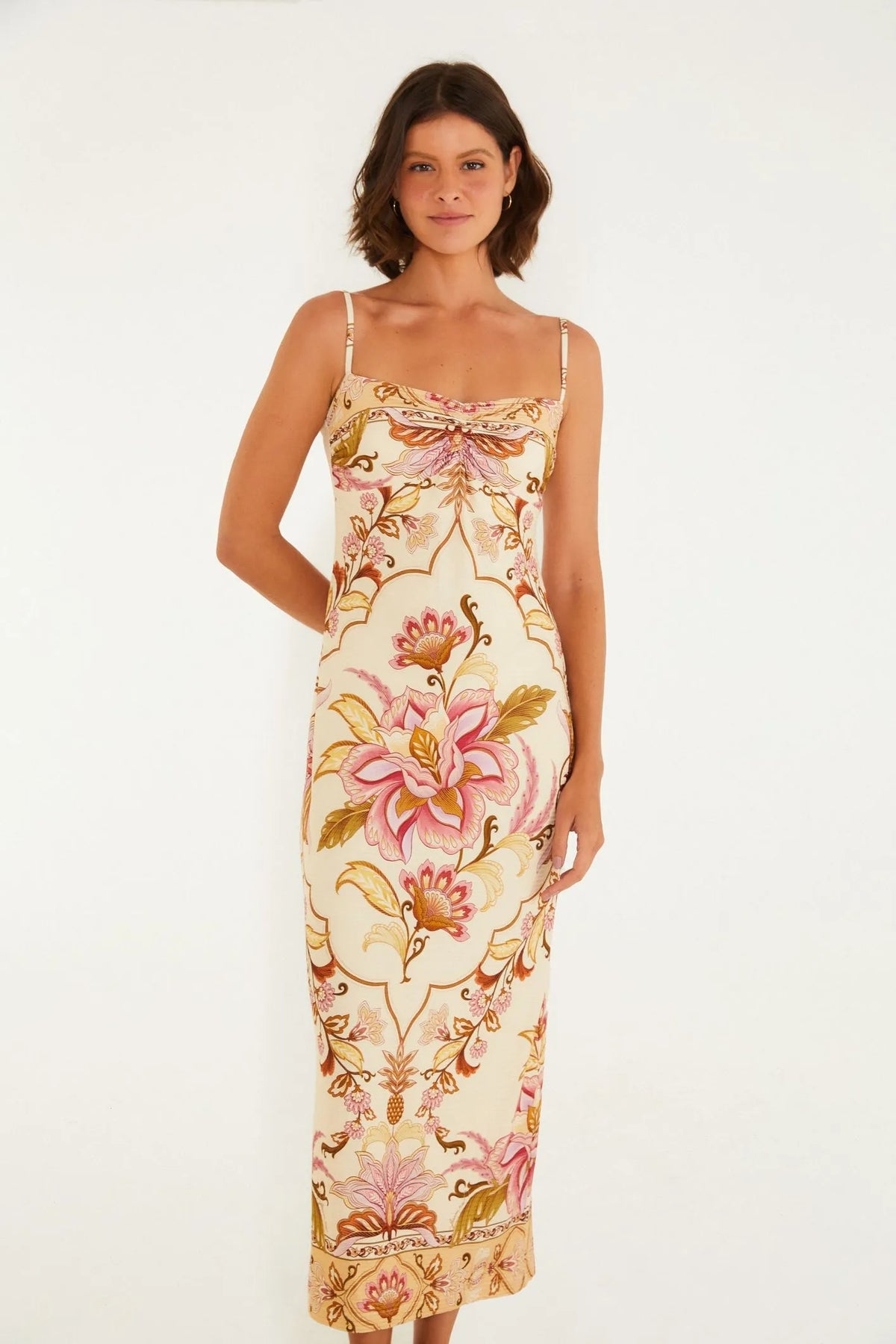 Vestido Cropped Estampado Jardim FemmeBelle