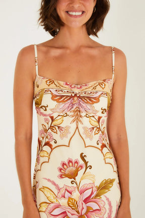 Vestido Cropped Estampado Jardim FemmeBelle