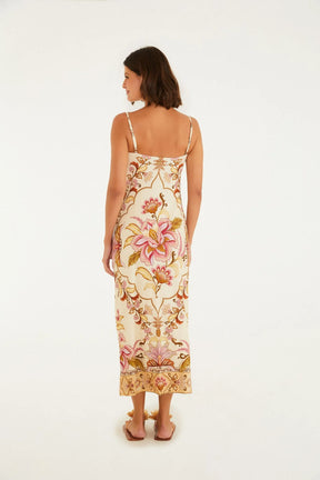Vestido Cropped Estampado Jardim FemmeBelle