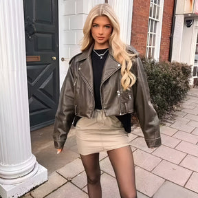 Jaqueta de Couro Marquesine Feminina - FemmeBelle